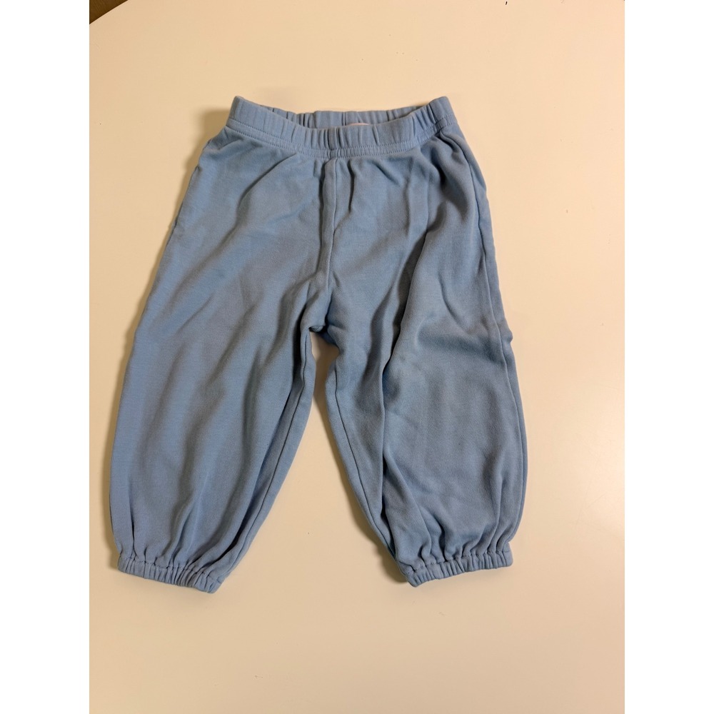 Lily Pad Jogger Pants Kids 12M Light Blue Excellent Elastic Waist Cuffed